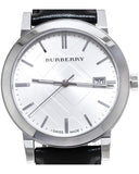 Burberry The City White Dial Black Leather Strap Watch for Men - BU9008 Buy Now By Burberry