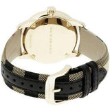 Burberry The Classic Round Gold Dial Brown Leather Strap Unisex Watch - BU10001 Buy Now By Burberry