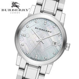 Burberry The City Diamonds Silver Dial Silver Steel Strap Watch for Women - BU9125 Buy Now By Burberry