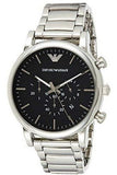 Emporio Armani Luigi Black Dial Silver Steel Strap Watch For Men - AR1894 Buy Now By Emporio Armani
