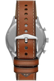 Fossil Forrester Chronograph Grey Dial Brown Leather Strap Watch for Men - FS5815 Buy Now By Fossil