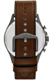 Fossil Forrester Chronograph Grey Dial Brown Leather Strap Watch for Men - FS5815 Buy Now By Fossil