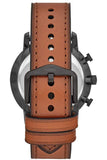 Fossil Goodwin Luggage Chronograph Black Dial Brown Leather Strap Watch for Men - FS5501 Buy Now By Fossil