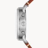 Fossil The Commuter Blue Dial Brown Leather Strap Watch for Men - FS5401 Buy Now By Fossil