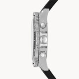 Fossil Garrett Chronograph Black Dial Black Rubber Strap Watch for Men - FS5624 Buy Now By Fossil