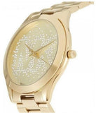Michael Kors Slim Runway Gold Dial Gold Steel Strap Watch for Women - MK3590 Buy Now By Michael Kors