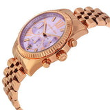 Michael Kors Lexington Purple Dial Rose Gold Steel Strap Watch For Women - MK6207 Buy Now By Michael Kors