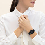 Bvlgari Bvlgari Lady Black Dial Black Steel Strap Watch for Women - BVLGARI103557 Buy Now By Bvlgari