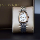 Bvlgari Serpenti Seduttori Quartz Silver Dial Silver Steel Strap Watch for Women - SERPENTI103144 Buy Now By Bvlgari
