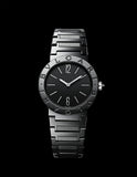 Bvlgari Bvlgari Lady Black Dial Black Steel Strap Watch for Women - BVLGARI103557 Buy Now By Bvlgari