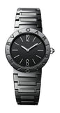Bvlgari Bvlgari Lady Black Dial Black Steel Strap Watch for Women - BVLGARI103557 Buy Now By Bvlgari