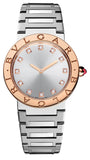 Bvlgari Bvlgari Bvlgari Lady Diamonds Silver Dial Silver Steel Strap Watch for Women - BVLGARI103577 Buy Now By Bvlgari