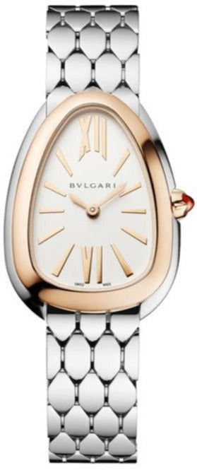Bvlgari Serpenti Seduttori Quartz Silver Dial Silver Steel Strap Watch for Women - SERPENTI103144 Buy Now By Bvlgari