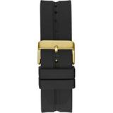 Guess Leo Multifunction Black Dial Black Silicone Strap Watch For Men - GW0637G2 Buy Now By Guess