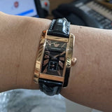 Emporio Armani Classic Black Dial Black Leather Strap Watch For Women - AR0169 Buy Now By Emporio Armani