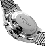 Breitling Superocean Heritage Chronograph 44 Black Dial Silver Mesh Bracelet Watch for Men - A13313121B1A1