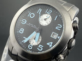 Marc Jacobs Larry Chronograph Black Dial Grey Steel Strap Watch for Men - MBM5051 Buy Now By Marc Jacobs