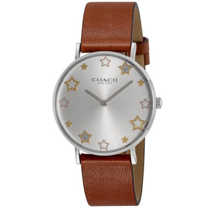 Coach Perry White Dial Brown Leather Strap Watch for Women - 14503242 Buy Now By Coach