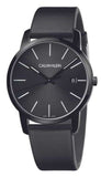 Calvin Klein City Quartz Black Dial Black Leather Strap Watch for Men - K2G2G4CX Buy Now By Calvin Klein