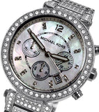 Michael Kors Parker Mother of Pearl Dial Diamonds Silver Steel Strap Watch for Women - MK5572 Buy Now By Michael Kors