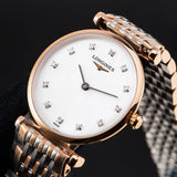 Longines La Grande Classique De Longines Diamonds Mother of Pearl Dial Two Tone Mesh Bracelet Watch for Women - L4.209.1.97.7 Buy Now By Longines