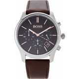 Hugo Boss Time One Black Dial Brown Leather Strap Watch for Men - 1513448 Buy Now By Hugo Boss