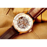 Fossil Townsman Automatic Skeleton White Dial Brown Leather Strap Watch for Men - ME3078 Buy Now By Fossil