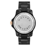 Movado 800 Series Black Dial Black Steel Strap Watch For Men - 2600162 Buy Now By Movado