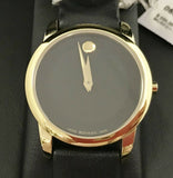 Movado Museum Classic Black Dial Black Leather Strap Watch For Women - 0606877 Buy Now By Movado