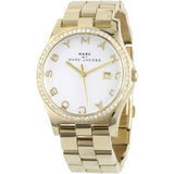 Marc Jacobs Henry Diamonds White Dial Gold Steel Strap Watch for Women - MBM3045 Buy Now By Marc Jacobs