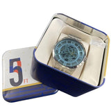 Fossil Townsman Automatic Skeleton Blue Dial Silver Steel Strap Watch for Men - ME3073 Buy Now By Fossil