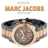 Marc Jacobs Marc Chronograph Grey Dial Two Tone Steel Strap Watch for Men - MBM3157 Buy Now By Marc Jacobs