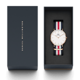 Daniel Wellington Classic Canterbury White Dial Two Tone NATO Strap Watch For Women - DW00100030 Buy Now By Daniel Wellington