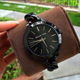 Michael Kors Slim Runway Black Dial Black Steel Strap Watch for Women - MK3317 Buy Now By Michael Kors