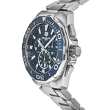 Tag Heuer Aquaracer Blue Dial SIlver Steel Strap Watch for Men - CAY111B.BA0927 Buy Now By Tag Heuer
