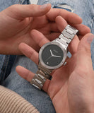 Guess Scope Black Dial Silver Steel Strap Watch for Men - GW0427G1 Buy Now By Guess
