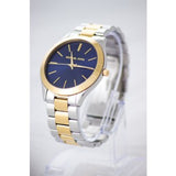 Michael Kors Slim Runway Blue Dial Two Tone Steel Strap Watch for Women - MK3479 Buy Now By Michael Kors
