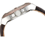 Guess Rigor Analogue Quartz Blue Dial Brown Leather Strap Watch For Men - W0040G10 Buy Now By Guess