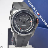Tommy Hilfiger Windsurf Black Dial Black Rubber Strap Watch for Men- 1791114 Buy Now By Tommy Hilfiger