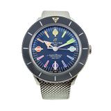 Breitling Superocean Heritage '57 Special Edition II Blue Dial Silver Mesh Bracelet Watch for Men - A103702A1C1A1 Buy Now By Breitling