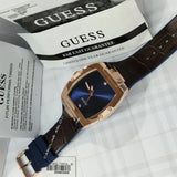 Guess Phoenix Blue Dial Brown Leather Strap Watch for Men - GW0386G2 Buy Now By Guess