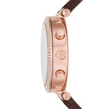 Michael Kors Parker Chronograph White Dial Brown Leather Strap Watch For Women - MK6917 Buy Now By Michael Kors