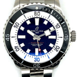 Breitling Superocean Automatic 44mm Blue Dial Silver Steel Strap Watch for Men - A17376211C1A1 Buy Now By Breitling