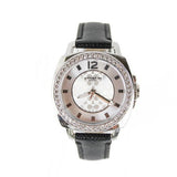 Coach Boyfriend Silver Dial Black Leather Strap Watch for Women - 14503152 Buy Now By Coach