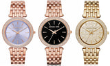 Michael Kors Darci Purple Dial Rose Gold Steel Strap Watch for Women - MK3400 Buy Now By Michael Kors