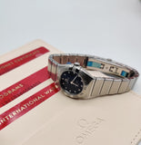 Omega Constellation Manhattan Quartz Diamonds Blue Dial Silver Steel Strap Watch for Women - 131.10.25.60.53.001 Buy Now By Omega