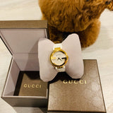 Gucci G Interlocking White Dial White Leather Strap Watch For Women - YA133327 Buy Now By Gucci