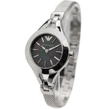 Emporio Armani Classic Quartz Black Dial Silver Steel Strap Watch For Women - AR7328 Buy Now By Emporio Armani
