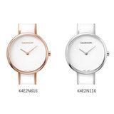 Calvin Klein Seduce White Dial Two Tone Steel Strap Watch for Women - K4E2N116 Buy Now By Calvin Klein