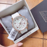 Guess Sport White Dial White Rubber Strap Watch For Women - W0616L1 Buy Now By Guess